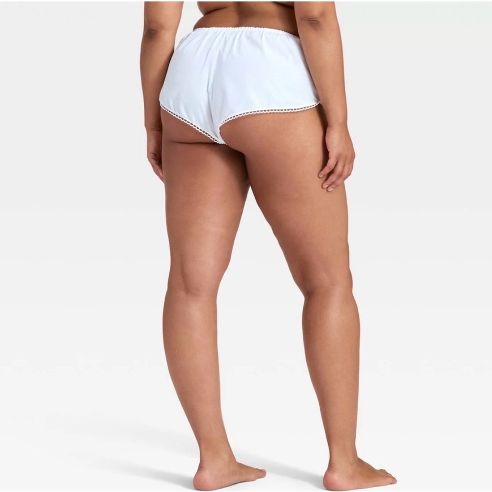 Target Auden White Lace Cotton Lingerie Intimate Woven Bloomers Panti